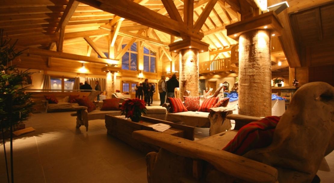 Another view of the communal lounge of Le Village de Lessy, Le Grand-Bornand/ Chinaillon, France