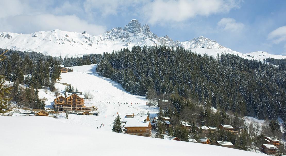 Slopes and the Hotel l'Helios