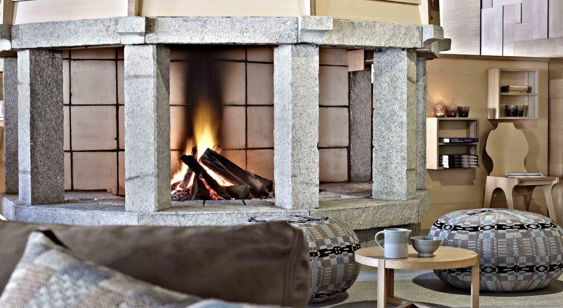 Altapura Val Thorens - Fireplace