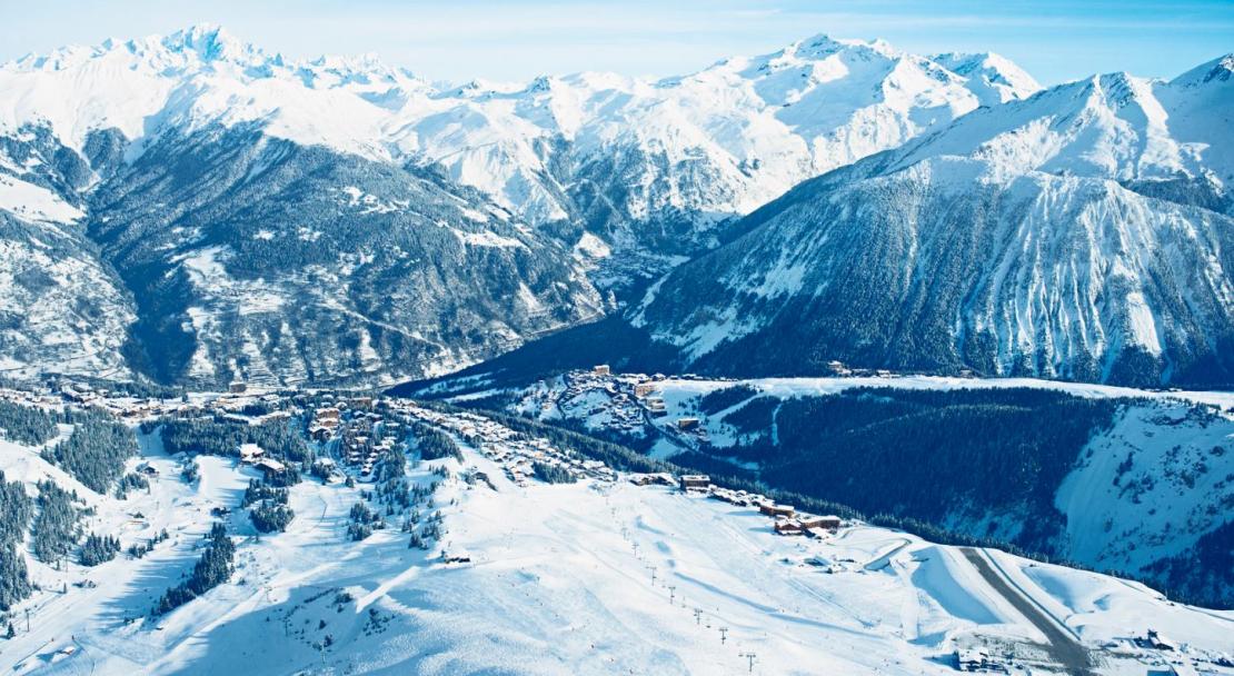 Courchevel aerial view; Copyright: David Andre