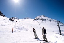 Skiing in Les Arcs above Peisey - Vallandry